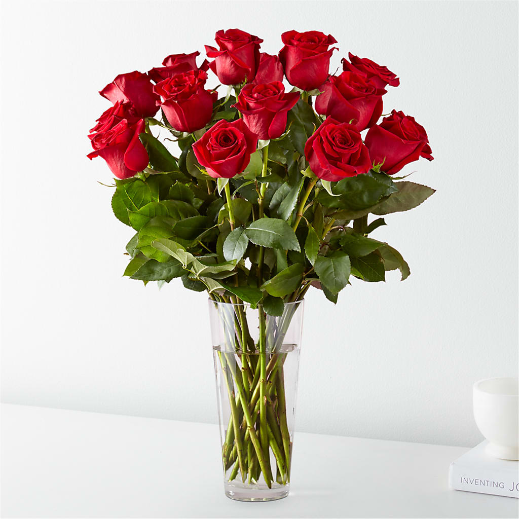 Long Stem Red Rose Bouquet – FUZZY'S FLOWERS GIFTS AND TUXEDOS, Marion OH