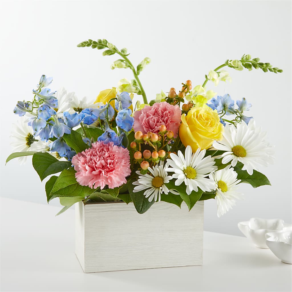 Sun Salutation Box Bouquet – FUZZY'S FLOWERS GIFTS AND TUXEDOS, Marion OH
