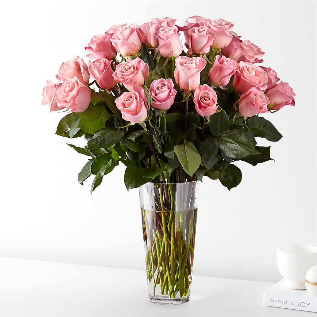 Long Stem Pink Rose Bouquet – FUZZY'S FLOWERS GIFTS AND TUXEDOS, Marion OH