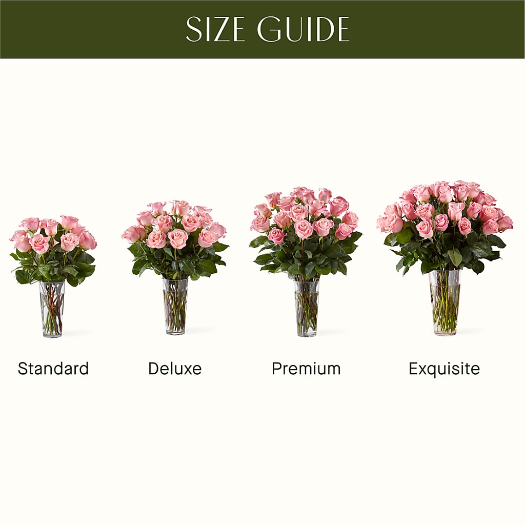 Long Stem Pink Rose Bouquet – FUZZY'S FLOWERS GIFTS AND TUXEDOS, Marion OH
