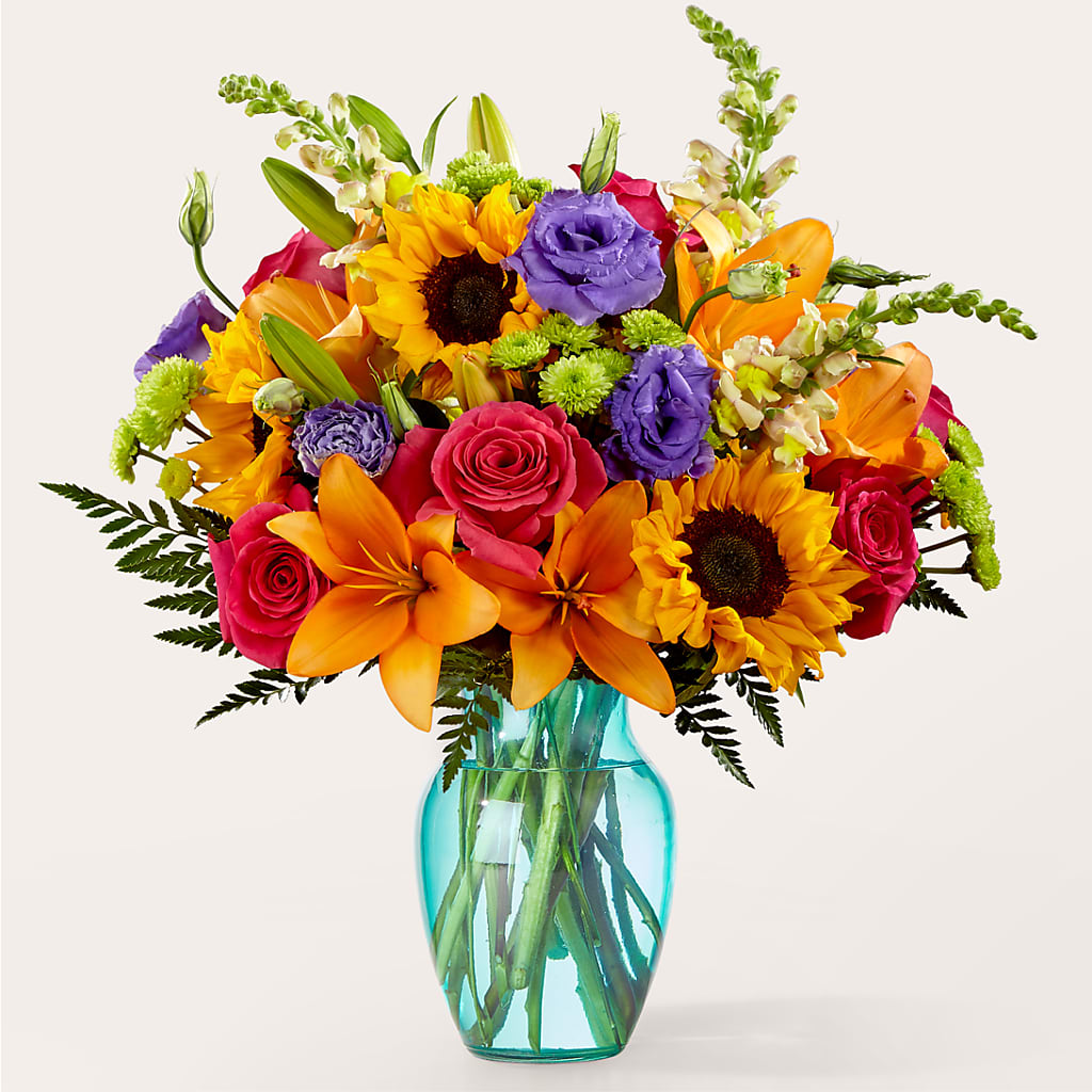 Double Rainbow Bouquet – FUZZY'S FLOWERS GIFTS AND TUXEDOS, Marion OH