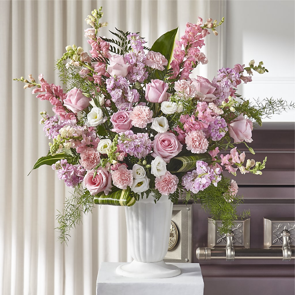 Divine Comfort Arrangement – FUZZY'S FLOWERS GIFTS AND TUXEDOS, Marion OH