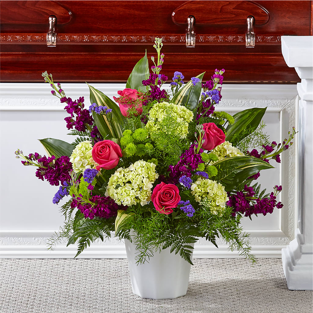 Beautiful Horizons Floor Basket – FUZZY'S FLOWERS GIFTS AND TUXEDOS, Marion OH