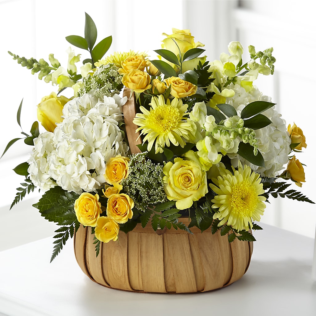 Rustic Remembrance Basket – FUZZY'S FLOWERS GIFTS AND TUXEDOS, Marion OH