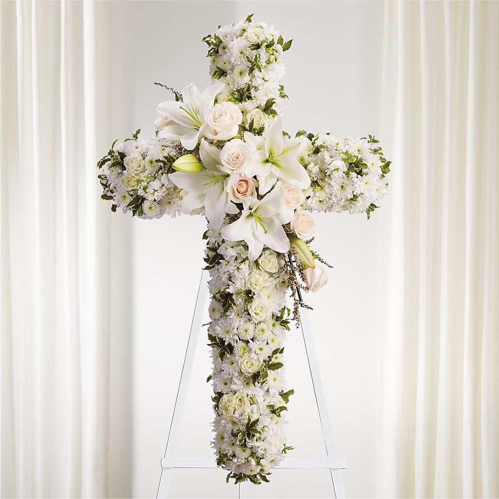 Spiritual Guidance Standing Spray – FUZZY'S FLOWERS GIFTS AND TUXEDOS, Marion OH