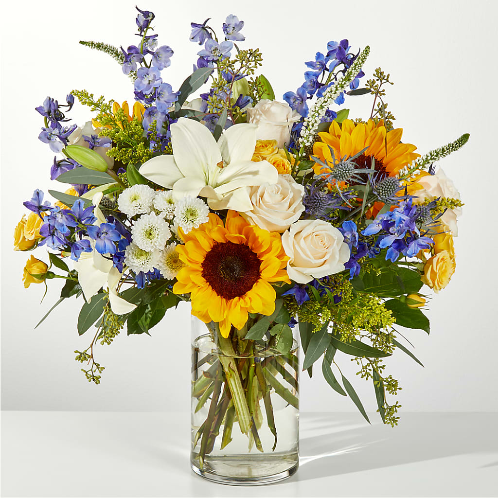 Wonderfully Sunny Bouquet – FUZZY'S FLOWERS GIFTS AND TUXEDOS, Marion OH