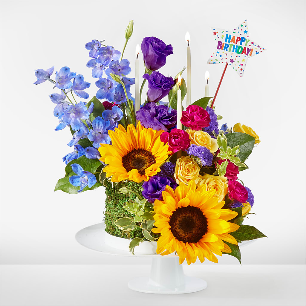 Star of the Day Floral Cake – FUZZY'S FLOWERS GIFTS AND TUXEDOS, Marion OH
