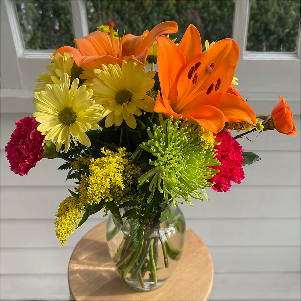 Bold & Bright – A Florist Original – FUZZY'S FLOWERS GIFTS AND TUXEDOS, Marion OH