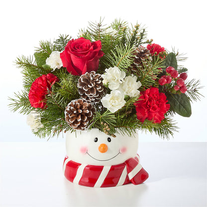 Jolly Snowman Bouquet – FUZZY'S FLOWERS GIFTS AND TUXEDOS, Marion OH