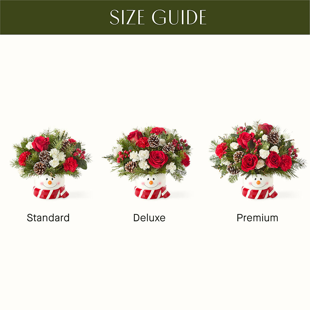 Jolly Snowman Bouquet – FUZZY'S FLOWERS GIFTS AND TUXEDOS, Marion OH