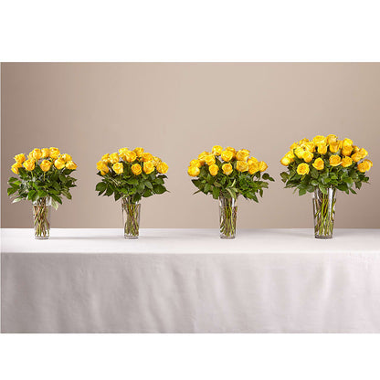 Long Stem Yellow Rose Bouquet – FUZZY'S FLOWERS GIFTS AND TUXEDOS, Marion OH