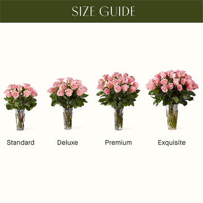 Long Stem Pink Rose Bouquet – FUZZY'S FLOWERS GIFTS AND TUXEDOS, Marion OH