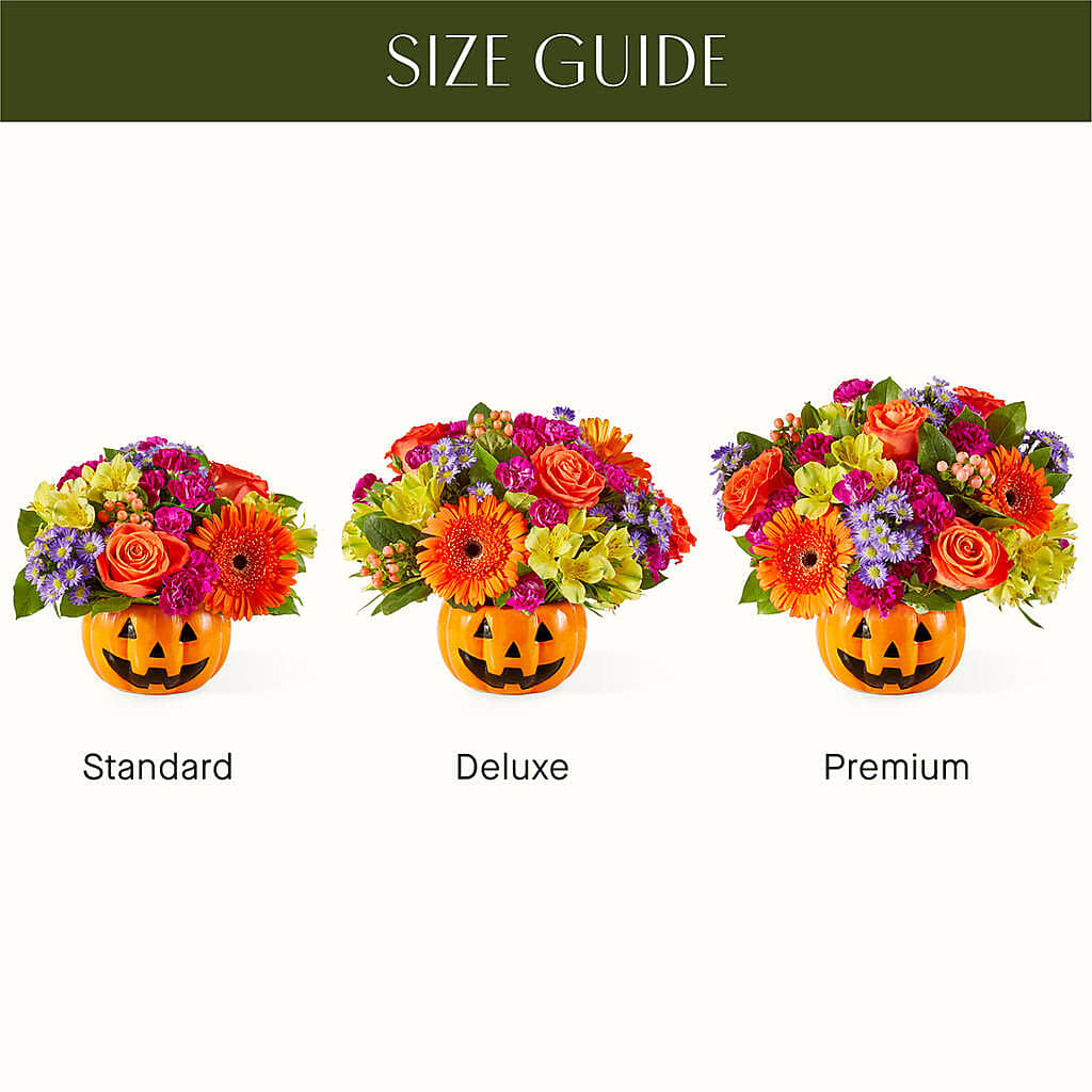 Tricks & Treats Pumpkin – FUZZY'S FLOWERS GIFTS AND TUXEDOS, Marion OH