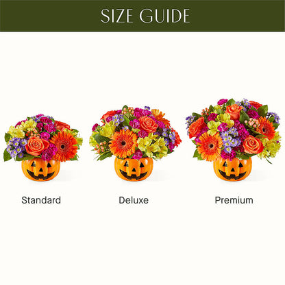 Tricks & Treats Pumpkin – FUZZY'S FLOWERS GIFTS AND TUXEDOS, Marion OH