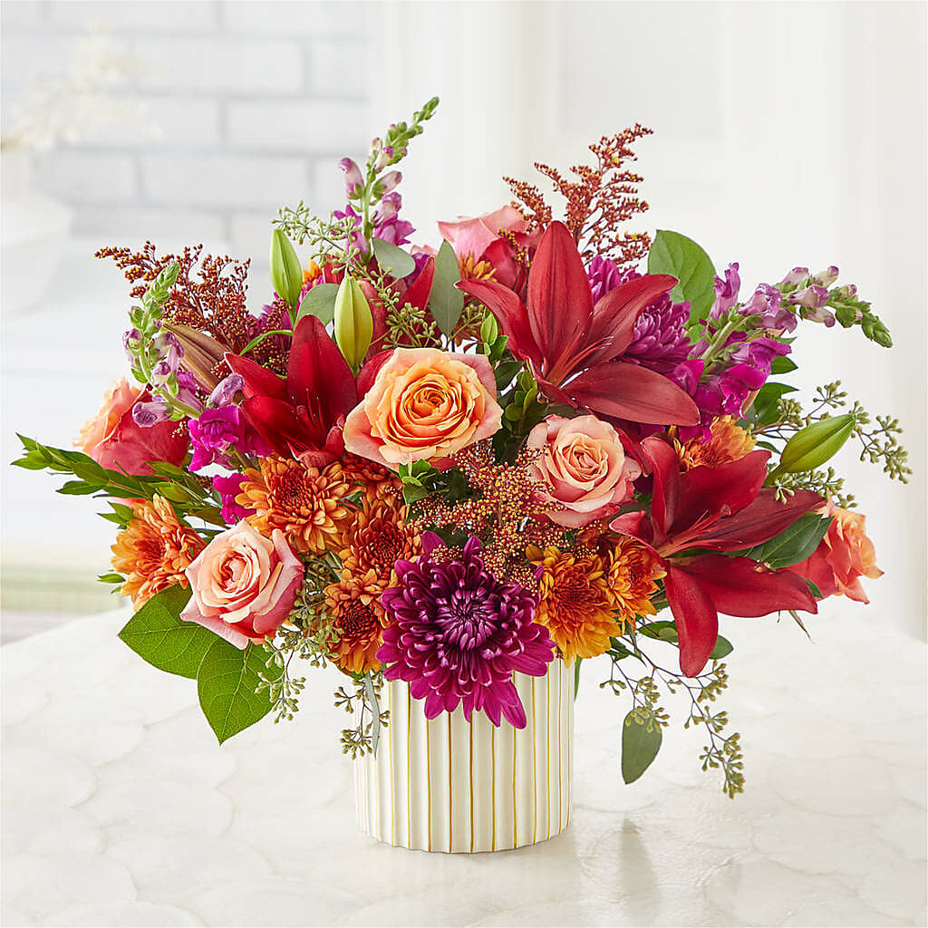 Burgundy Landscape Bouquet – FUZZY'S FLOWERS GIFTS AND TUXEDOS, Marion OH