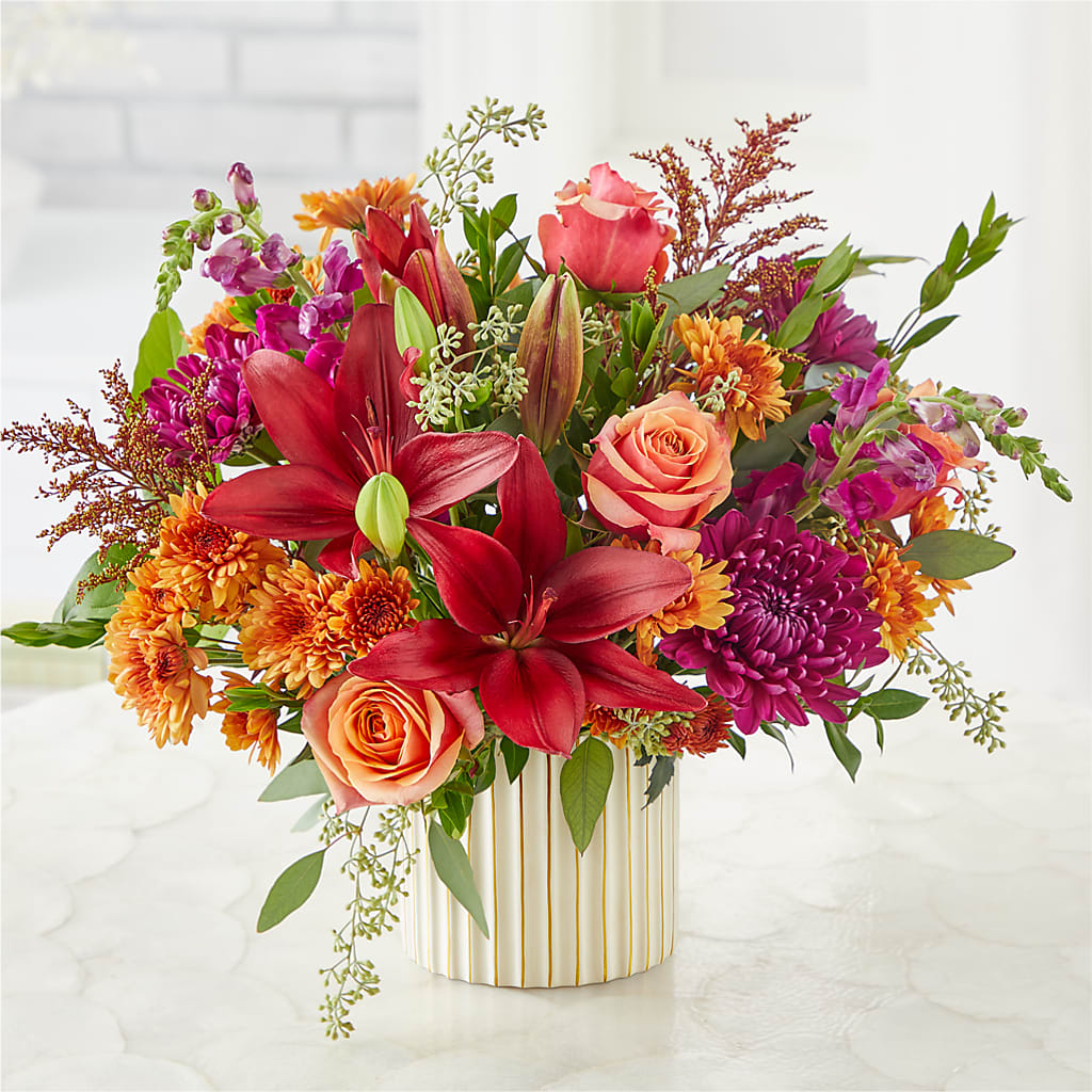 Burgundy Landscape Bouquet – FUZZY'S FLOWERS GIFTS AND TUXEDOS, Marion OH