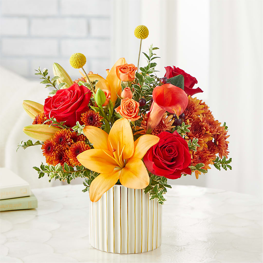 Scarlet Skies Bouquet – FUZZY'S FLOWERS GIFTS AND TUXEDOS, Marion OH