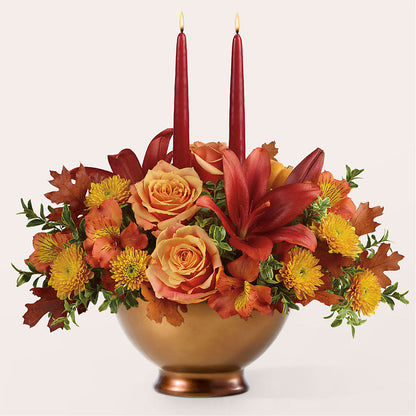 Harvest Table Centerpiece – FUZZY'S FLOWERS GIFTS AND TUXEDOS, Marion OH