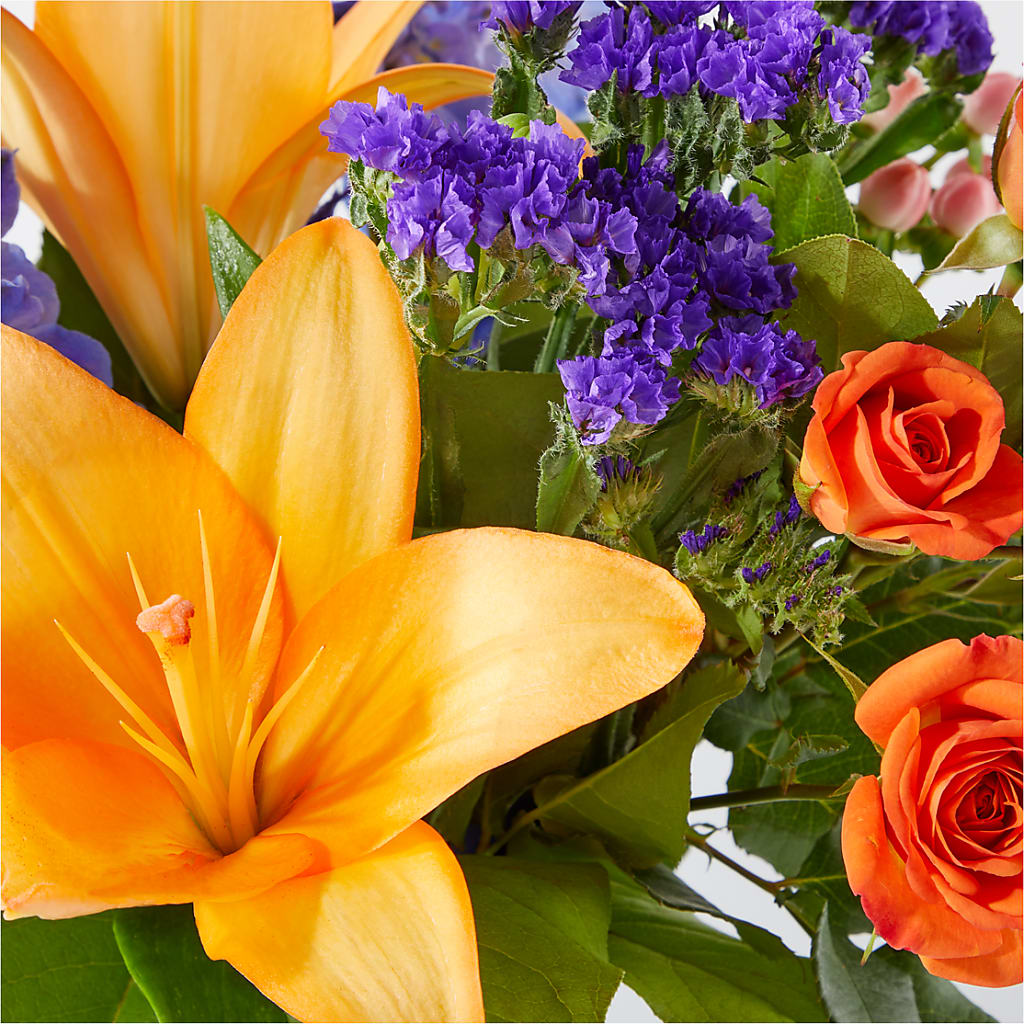 Radiant Citrus Bouquet – FUZZY'S FLOWERS GIFTS AND TUXEDOS, Marion OH