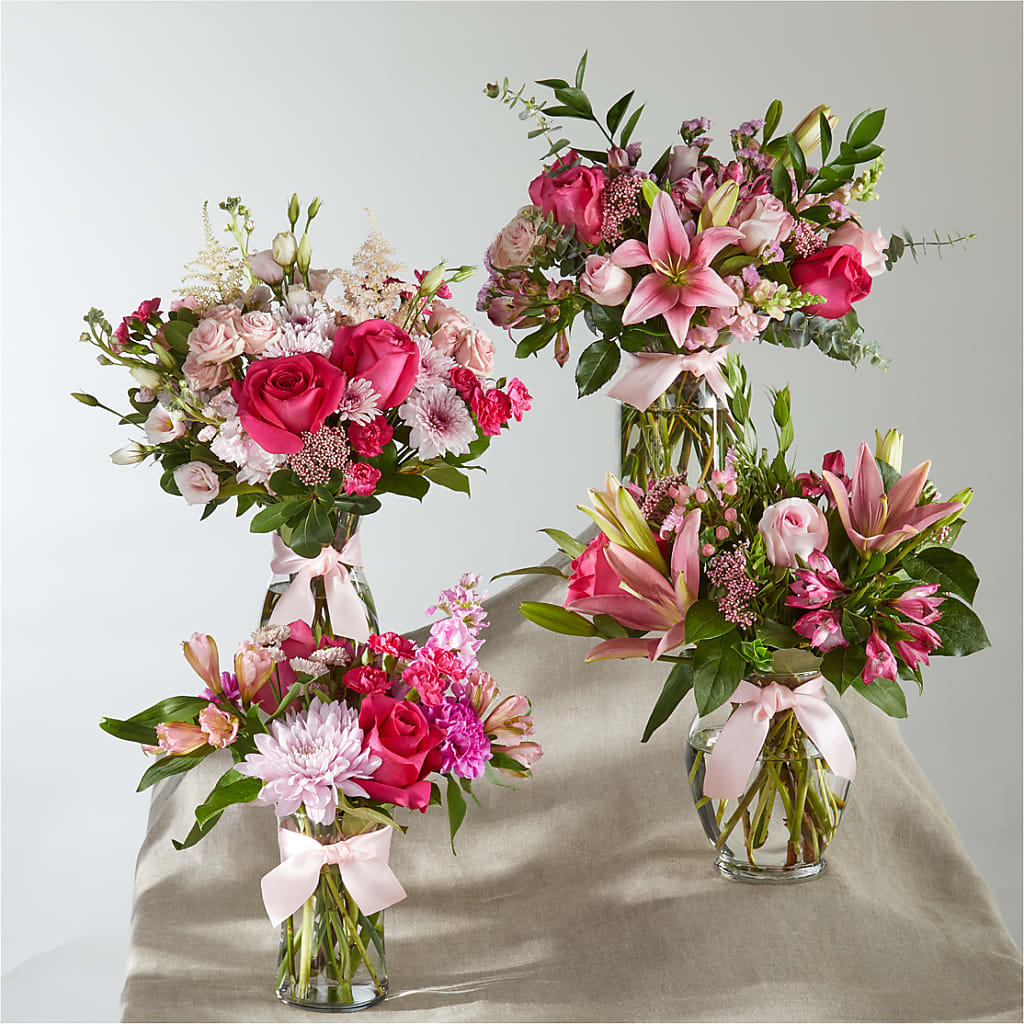 Pink Ribbon - A Florist Original – FUZZY'S FLOWERS GIFTS AND TUXEDOS, Marion OH