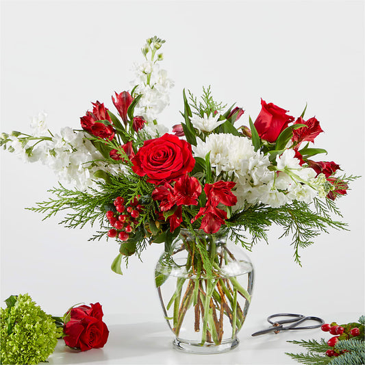 Merry Moment Bouquet – A Florist Original – FUZZY'S FLOWERS GIFTS AND TUXEDOS, Marion OH