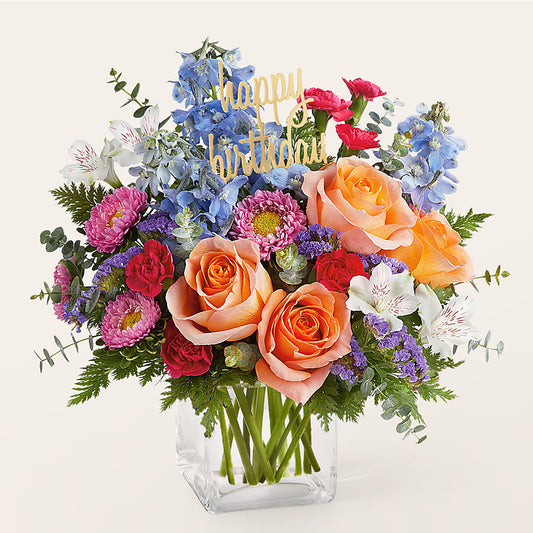 Birthday Bash Bouquet – FUZZY'S FLOWERS GIFTS AND TUXEDOS, Marion OH