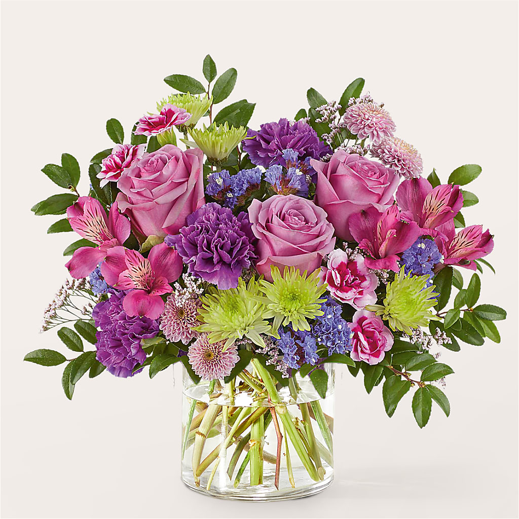 Glass Half Full Bouquet – FUZZY'S FLOWERS GIFTS AND TUXEDOS, Marion OH