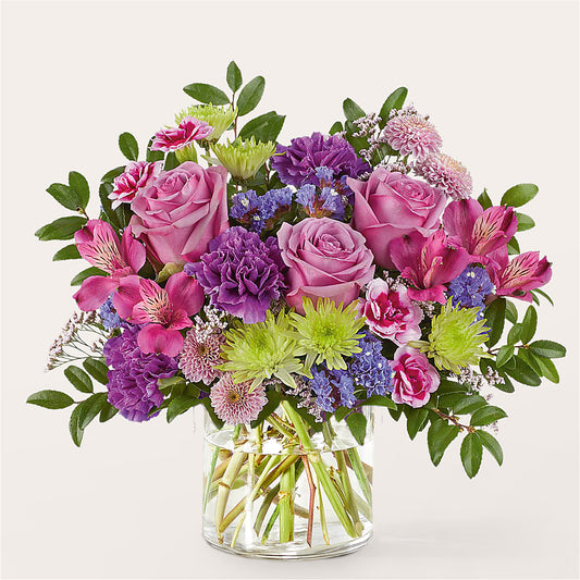 Glass Half Full Bouquet – FUZZY'S FLOWERS GIFTS AND TUXEDOS, Marion OH