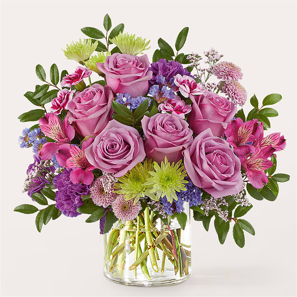 Glass Half Full Bouquet – FUZZY'S FLOWERS GIFTS AND TUXEDOS, Marion OH
