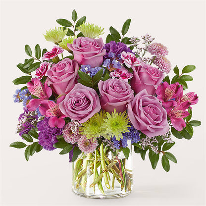 Glass Half Full Bouquet – FUZZY'S FLOWERS GIFTS AND TUXEDOS, Marion OH