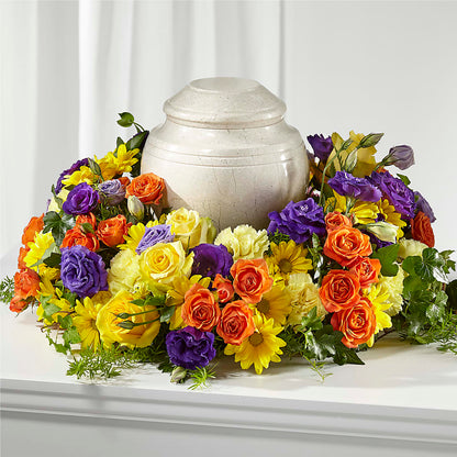 Blossoms of Remembrance Cremation Adornment – FUZZY'S FLOWERS GIFTS AND TUXEDOS, Marion OH