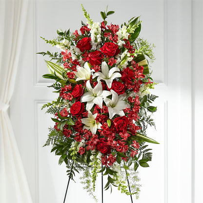 Everlasting Memory Standing Spray – FUZZY'S FLOWERS GIFTS AND TUXEDOS, Marion OH