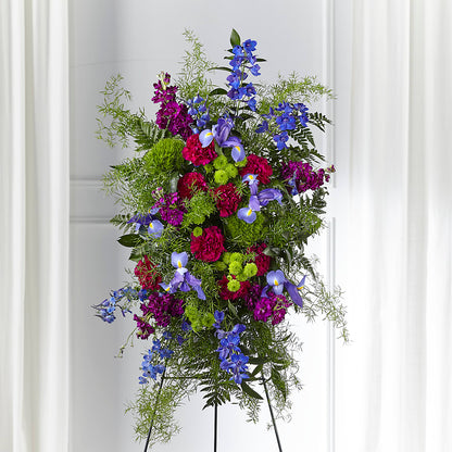 Heavenly Skies Standing Spray – FUZZY'S FLOWERS GIFTS AND TUXEDOS, Marion OH
