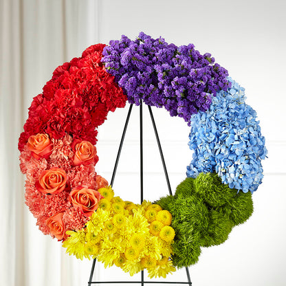 Circle of Love Wreath – FUZZY'S FLOWERS GIFTS AND TUXEDOS, Marion OH