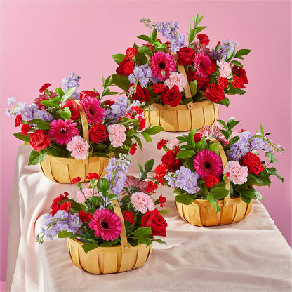 Pink Picnic Basket – FUZZY'S FLOWERS GIFTS AND TUXEDOS, Marion OH