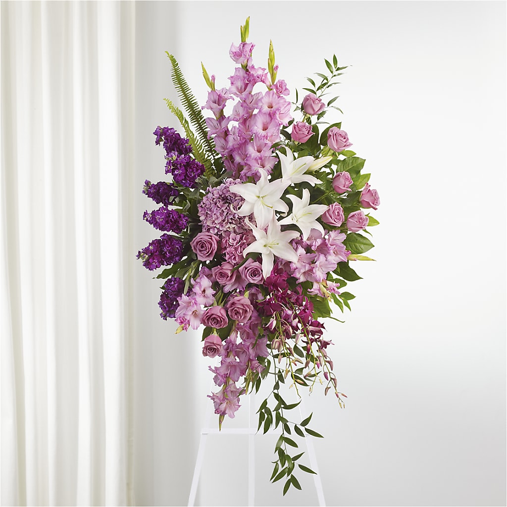 Never Alone Standing Spray – FUZZY'S FLOWERS GIFTS AND TUXEDOS, Marion OH