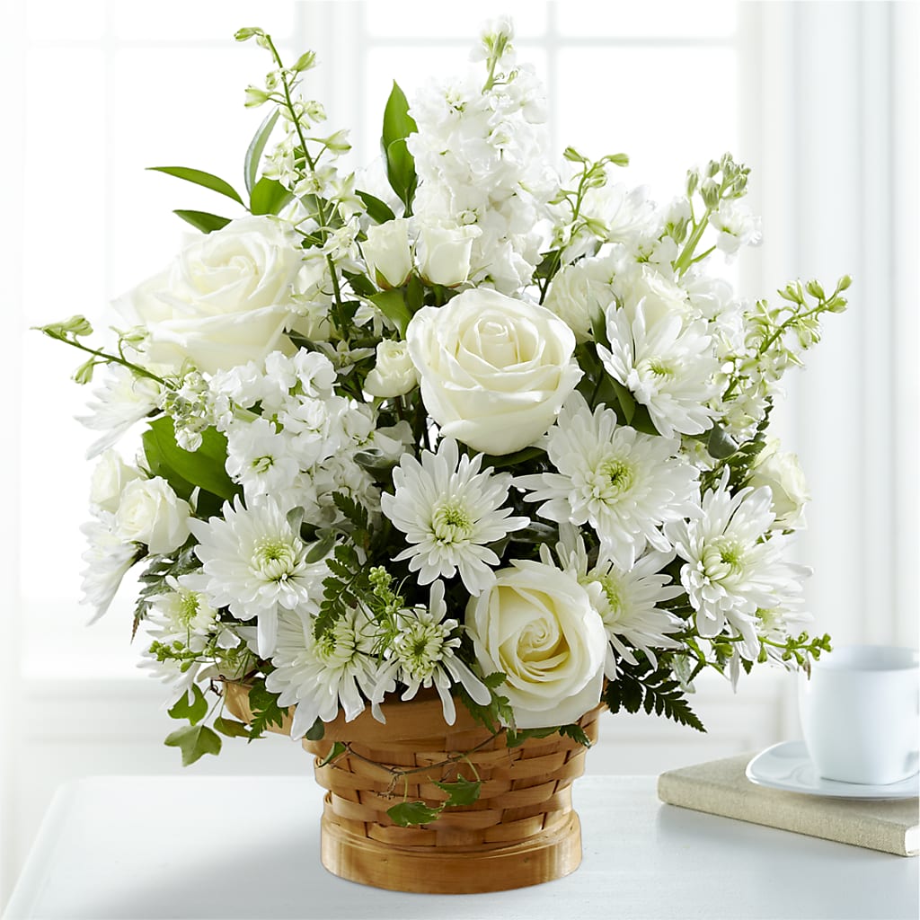 Heartfelt Condolences Arrangement – FUZZY'S FLOWERS GIFTS AND TUXEDOS, Marion OH
