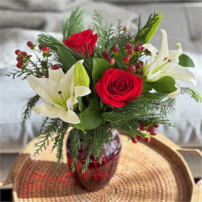 Evergreen Delight Bouquet – FUZZY'S FLOWERS GIFTS AND TUXEDOS, Marion OH