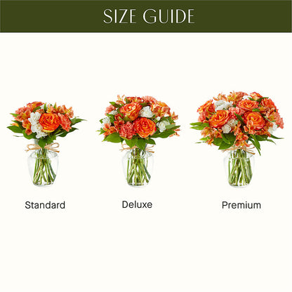 Apricot Glow Bouquet – FUZZY'S FLOWERS GIFTS AND TUXEDOS, Marion OH