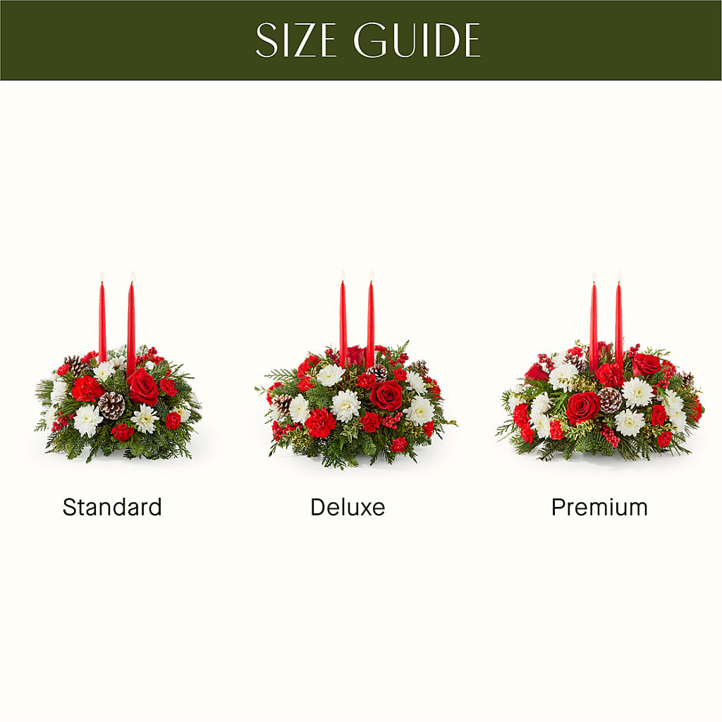 Holiday Soiree Centerpiece – FUZZY'S FLOWERS GIFTS AND TUXEDOS, Marion OH