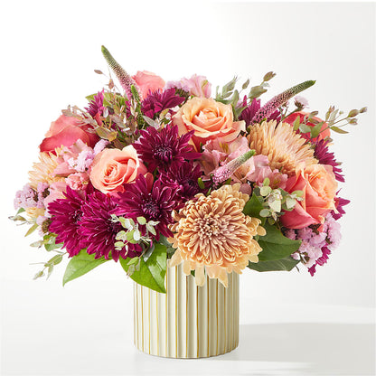 Berry Cobbler Bouquet with Ivory Vase – FUZZY'S FLOWERS GIFTS AND TUXEDOS, Marion OH