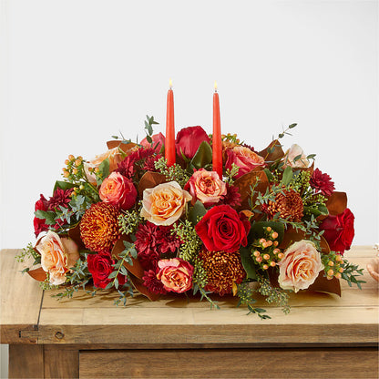 Gather Near Centerpiece – FUZZY'S FLOWERS GIFTS AND TUXEDOS, Marion OH