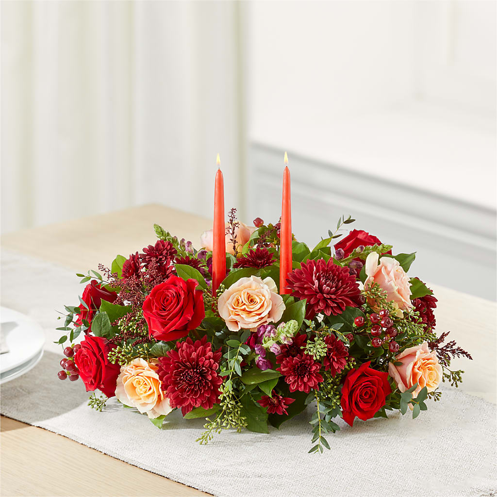Most Thankful Centerpiece – FUZZY'S FLOWERS GIFTS AND TUXEDOS, Marion OH