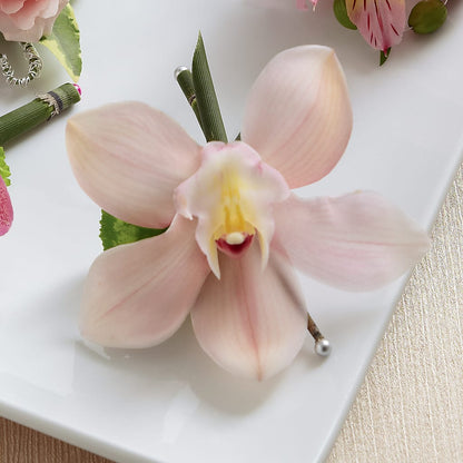 Pink Cymbidium Boutonniere – FUZZY'S FLOWERS GIFTS AND TUXEDOS, Marion OH