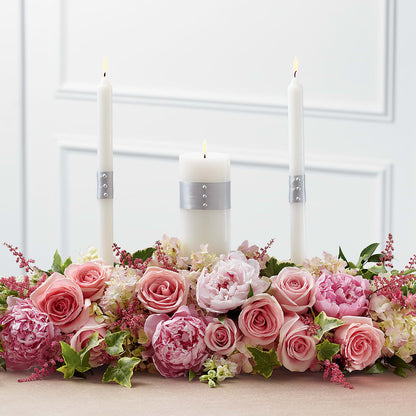 Worldwide Romance Unity Candle Arrangement – FUZZY'S FLOWERS GIFTS AND TUXEDOS, Marion OH