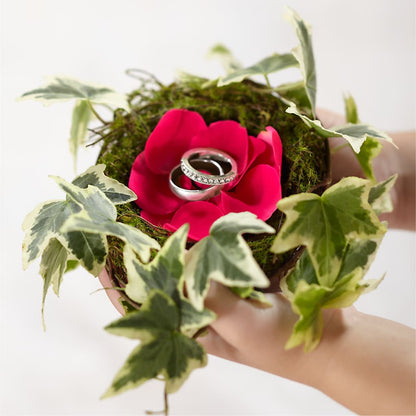 Lila Rose Ring Nest – FUZZY'S FLOWERS GIFTS AND TUXEDOS, Marion OH