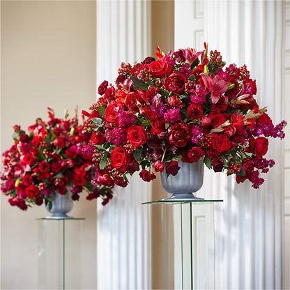 Love & Honor Arrangement – FUZZY'S FLOWERS GIFTS AND TUXEDOS, Marion OH